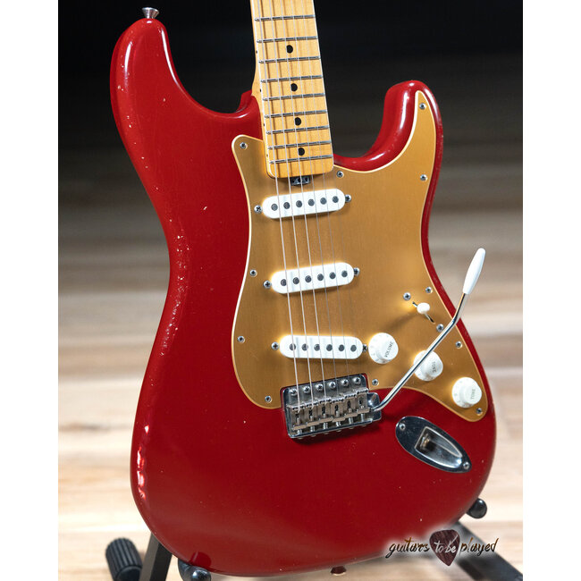 Shabat Lynx S-Style Swamp Ash Maple Neck Guitar – Cimarron Red