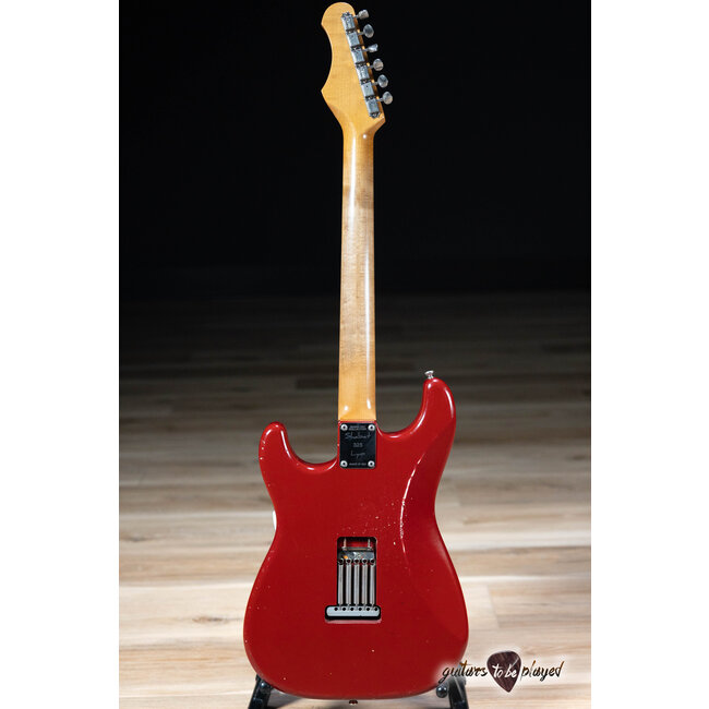 Shabat Lynx S-Style Swamp Ash Maple Neck Guitar – Cimarron Red