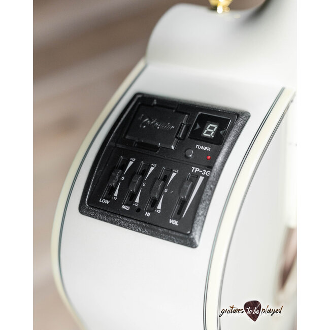 Takamine GD37CE-12 PW 12-String Dreadnought Guitar w/ Gigbag – Gloss Pearl White