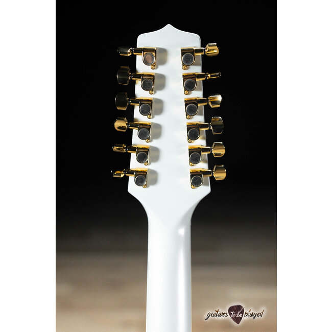 Takamine GD37CE-12 PW 12-String Dreadnought Guitar w/ Gigbag – Gloss Pearl White