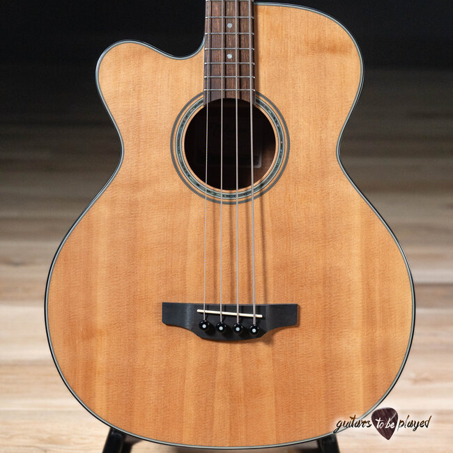 Takamine GB30CE LH Left-Handed Acoustic/Electric Bass Guitar – Natural