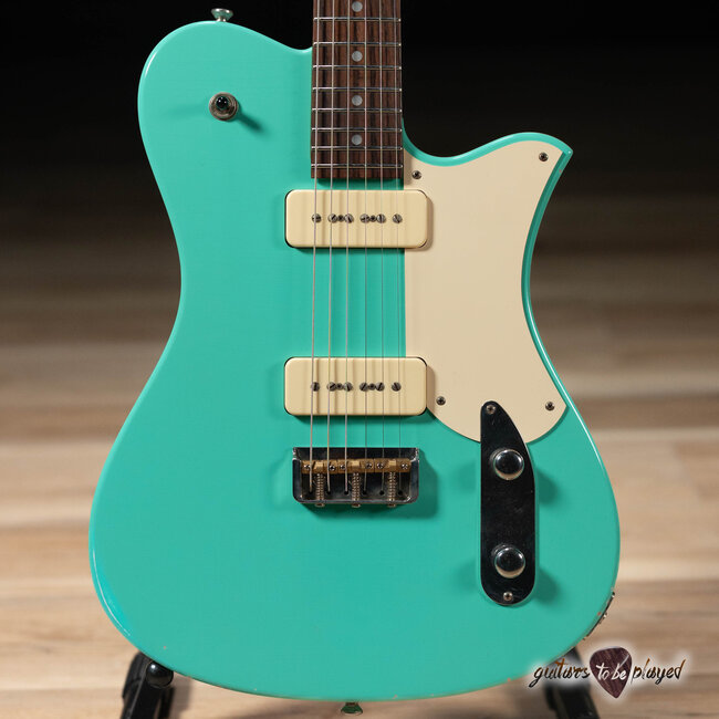 Starr Guitars Tomcat Seymour Duncan P-90 Guitar w/ Case – Seafoam Green