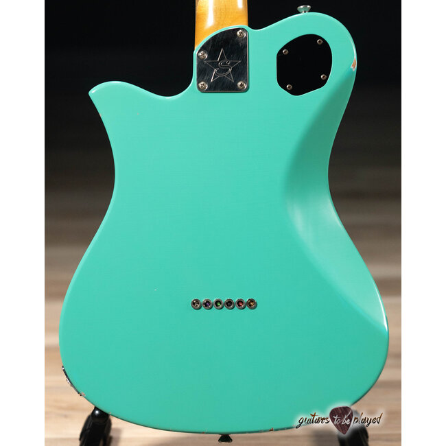 Starr Guitars Tomcat Seymour Duncan P-90 Guitar w/ Case – Seafoam Green