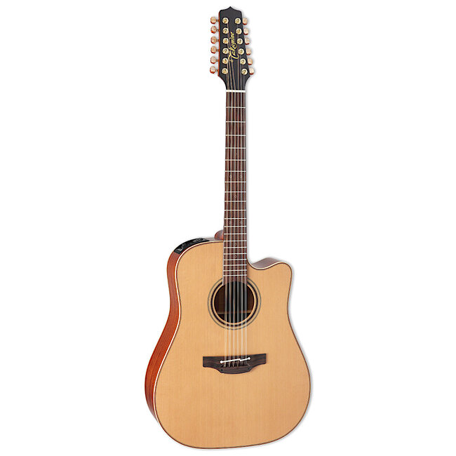 Takamine P3DC-12 Dreadnought Cutaway 12-String Guitar w/ Case – Natural
