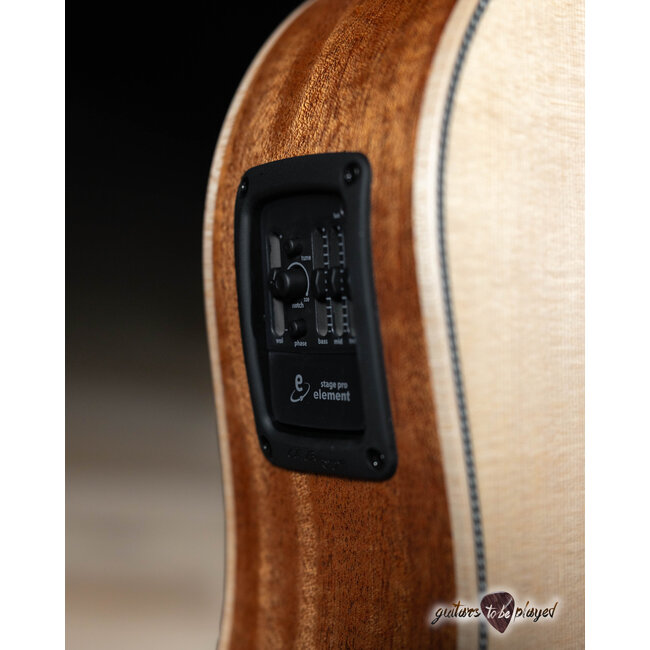 Larrivee BT-40E MH Spruce/Mahogany Acoustic/Electric Baritone Guitar w/ Case