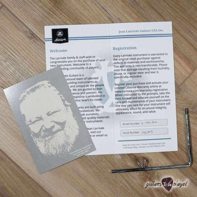 Larrivee L-40R Spruce/Rosewood Acoustic Guitar w/ Case