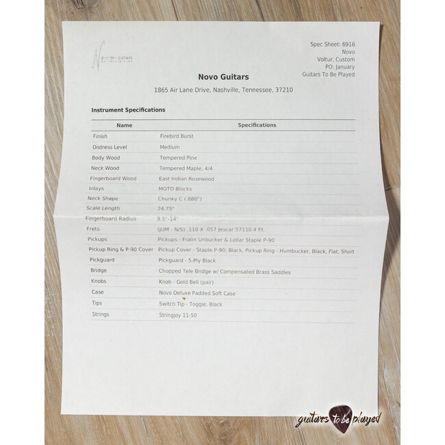 Novo Voltur V2 Pine Body Staple P-90/Humbucker Guitar – Firebird Burst