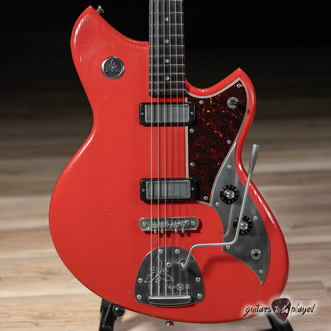 Novo Custom Serus J Baritone Guitar w/ Lollar Mini Broilers – Fiesta Red