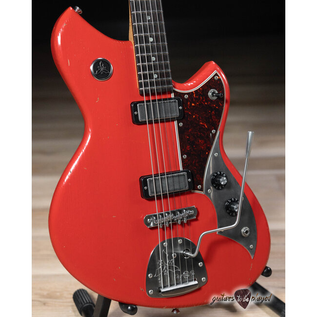Novo Custom Serus J Baritone Guitar w/ Lollar Mini Broilers – Fiesta Red