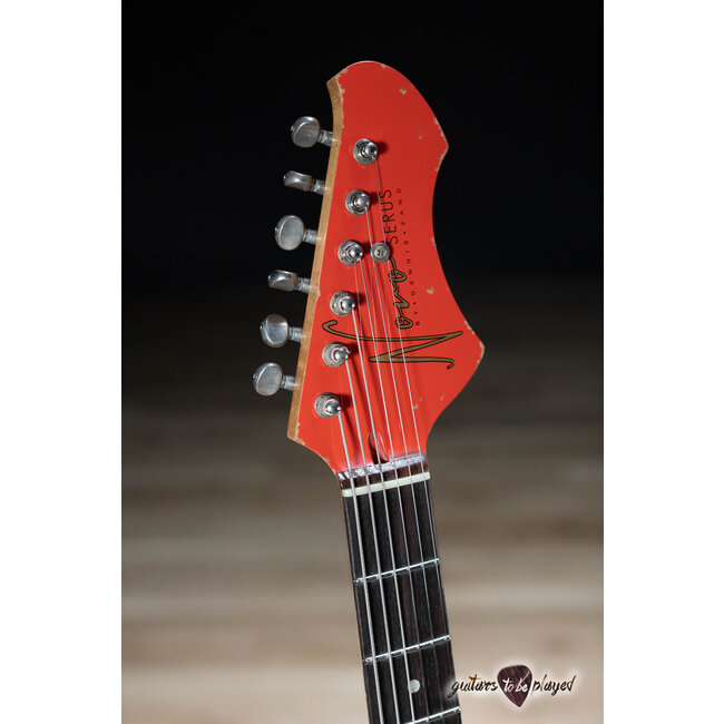 Novo Custom Serus J Baritone Guitar w/ Lollar Mini Broilers – Fiesta Red