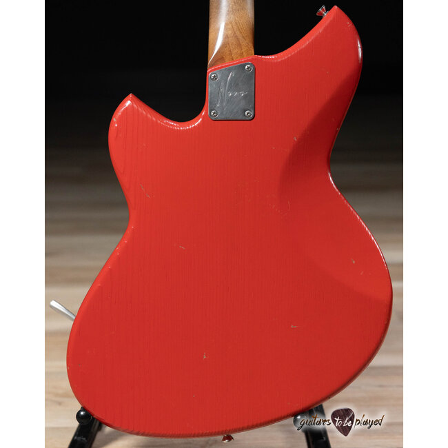 Novo Custom Serus J Baritone Guitar w/ Lollar Mini Broilers – Fiesta Red