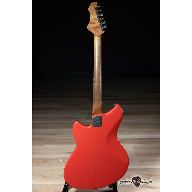 Novo Custom Serus J Baritone Guitar w/ Lollar Mini Broilers – Fiesta Red