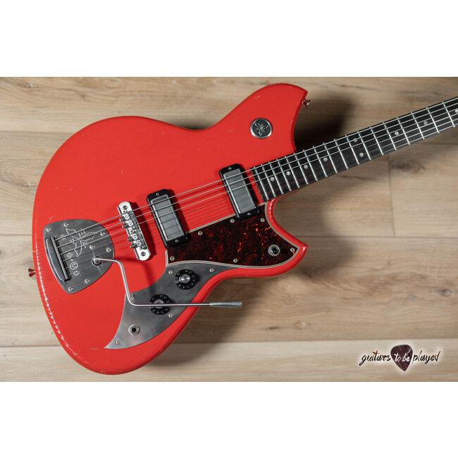 Novo Custom Serus J Baritone Guitar w/ Lollar Mini Broilers – Fiesta Red