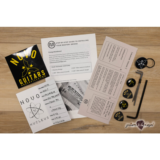 Novo Nucleus Miris J Semi-Hollow Guitar w/ Fralin P-90s – Lake Como Blue