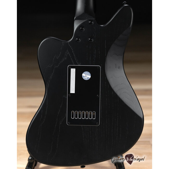 ESP LTD AW-XJ7B Baritone EverTune 7-String w/ Case – Black Open Grain Satin