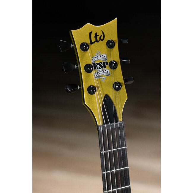 ESP LTD EC-2025 50th Anniversary Guitar w/ Case – Metallic Gold