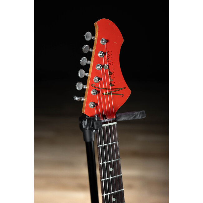 Novo Dealer Limited Nucleus Serus J Guitar – Fiesta Red over ‘64 3-Tone Burst