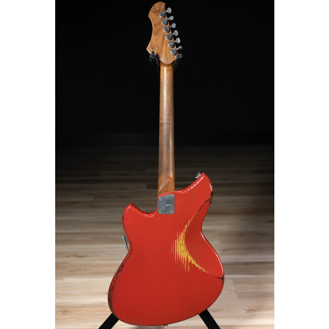 Novo Dealer Limited Nucleus Serus J Guitar – Fiesta Red over ‘64 3-Tone Burst