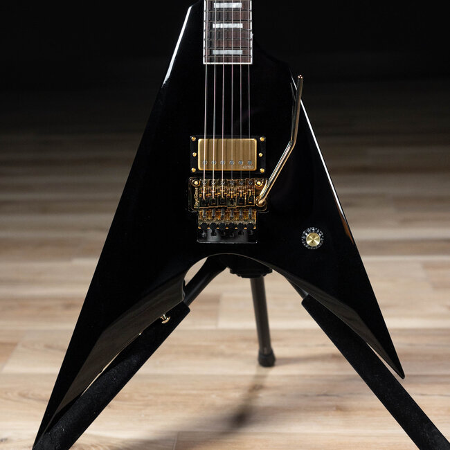 ESP LTD MSV-1 Mike Schleibaum Floyd Rose Guitar w/ Case – Black Gloss