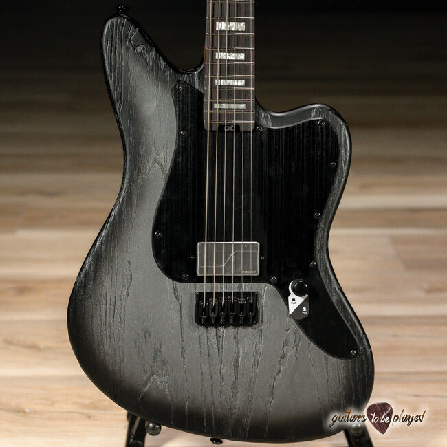 ESP LTD XJ-1B HT Baritone Swamp Ash Guitar – Silver Blast