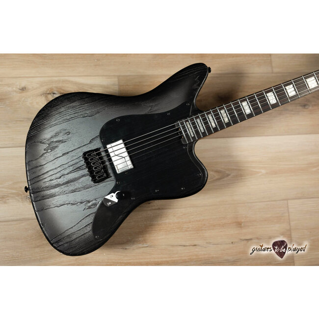 ESP LTD XJ-1B HT Baritone Swamp Ash Guitar – Silver Blast