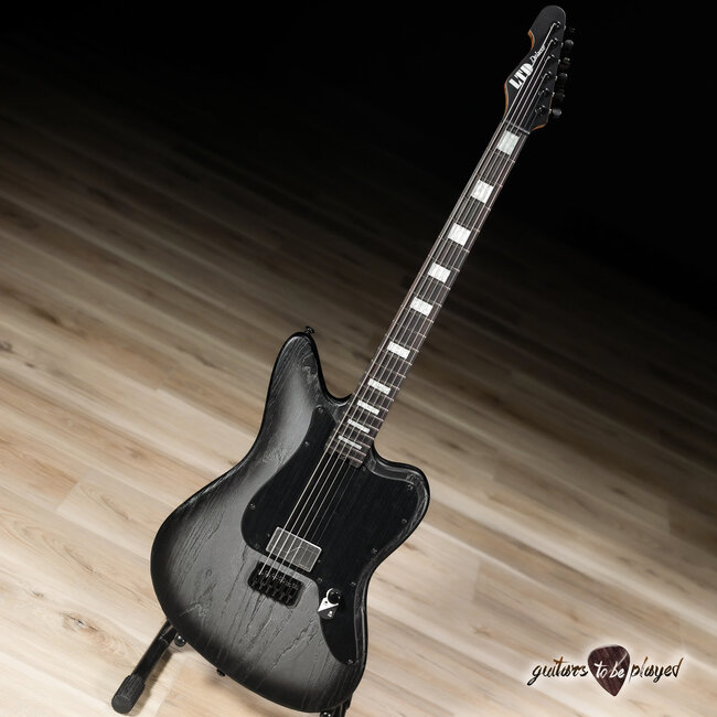 ESP LTD XJ-1B HT Baritone Swamp Ash Guitar – Silver Blast
