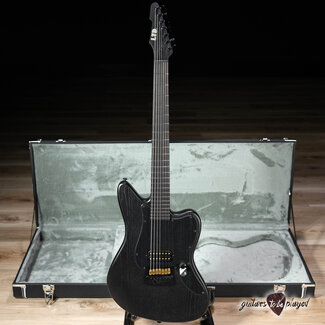 ESP LTD ESP LTD AW-XJ7B Baritone EverTune 7-String w/ Case – Black Open Grain Satin