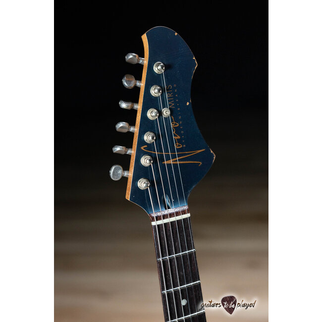 Novo Nucleus Miris J Semi-Hollow Guitar w/ Fralin P-90s – Lake Como Blue