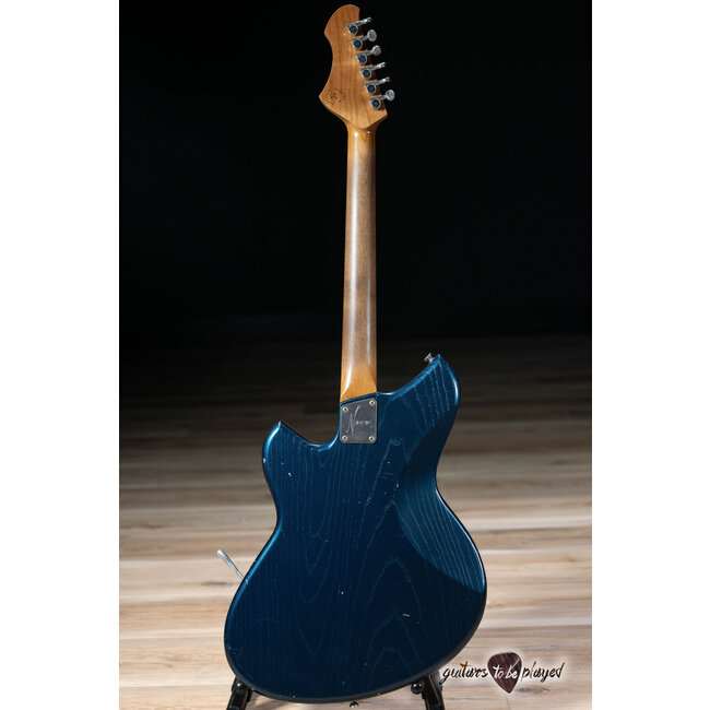 Novo Nucleus Miris J Semi-Hollow Guitar w/ Fralin P-90s – Lake Como Blue