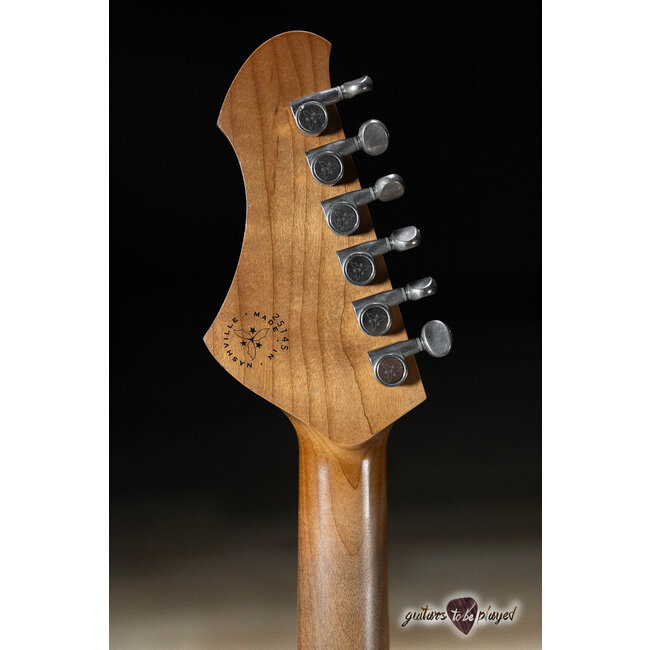 Novo Nucleus Miris J Semi-Hollow Guitar w/ Fralin P-90s – Lake Como Blue