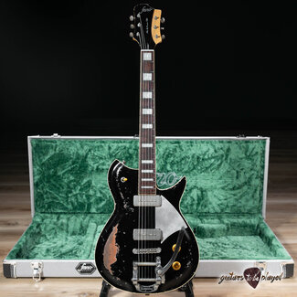 Fano Guitars Fano RB6 Alt de Facto Mahogany Fralin P-90 Guitar w/ Bigsby & Case – Bull Black