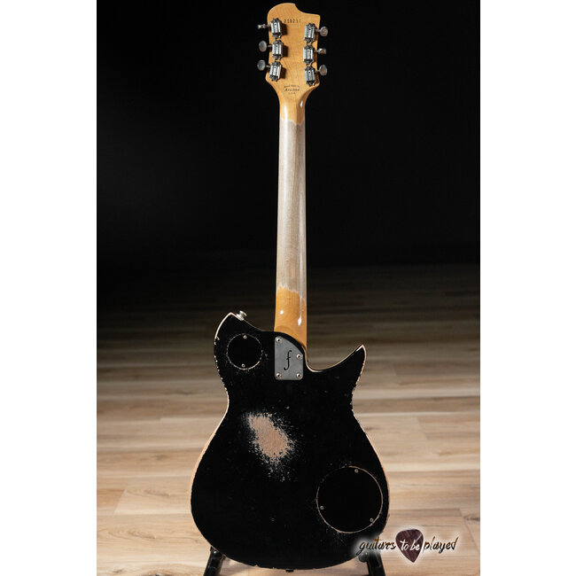 Fano RB6 Alt de Facto Left-Handed P-90 Guitar w/ Bigsby & Case – Bull Black