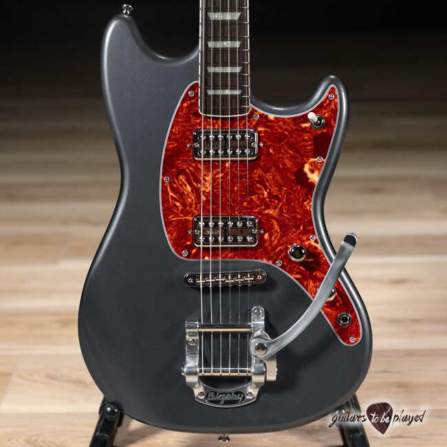 Fano MG6 Alt de Facto TV Jones Classic Bigsby Guitar w/ Case – Charcoal Frost