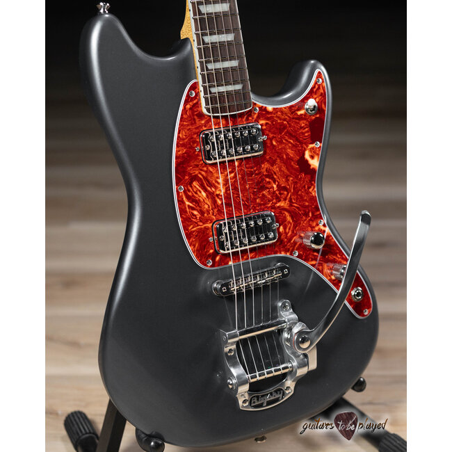 Fano MG6 Alt de Facto TV Jones Classic Bigsby Guitar w/ Case – Charcoal Frost