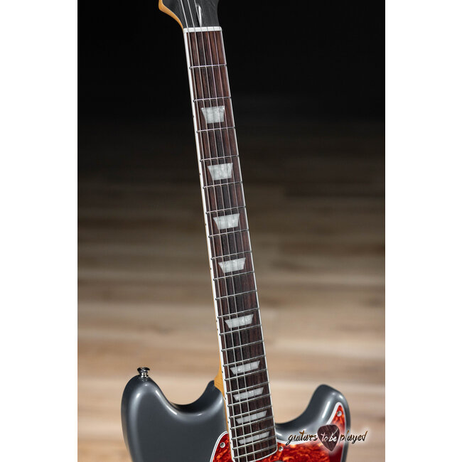 Fano MG6 Alt de Facto TV Jones Classic Bigsby Guitar w/ Case – Charcoal Frost