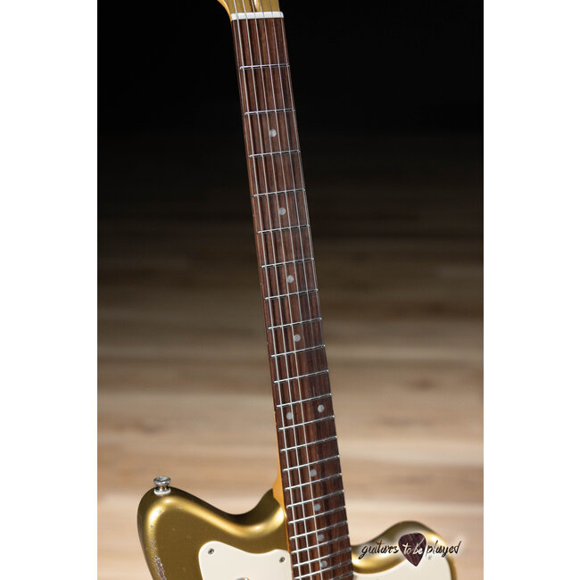 Fano JM6 Alt de Facto Lollar Zebra Imperial Wraptail Guitar w/ Case – Gold Top