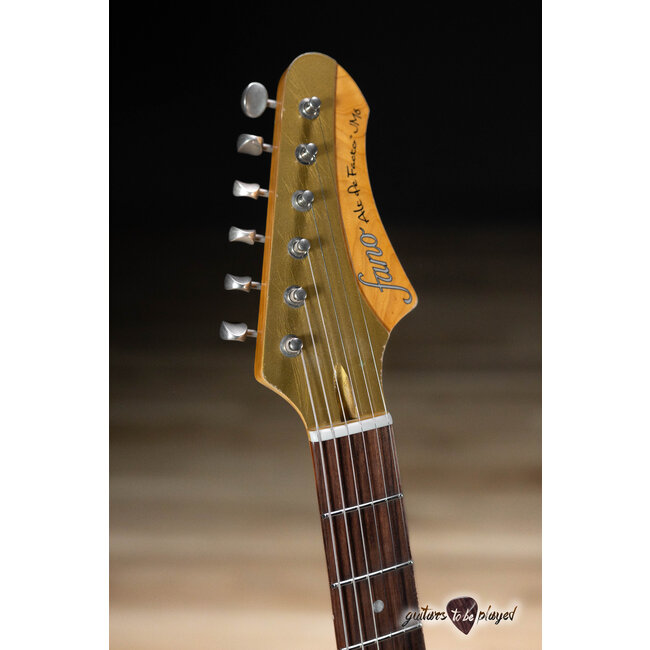 Fano JM6 Alt de Facto Lollar Zebra Imperial Wraptail Guitar w/ Case – Gold Top