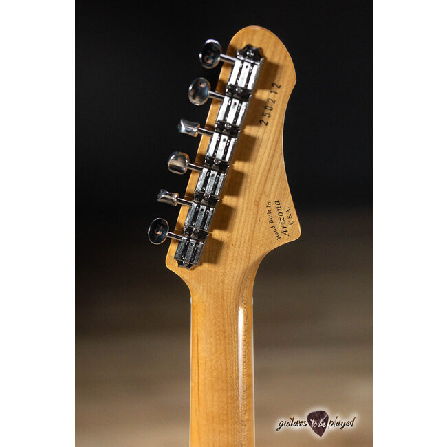 Fano MG6 Alt de Facto Left-Handed TV Jones Bigsby Guitar w/ Case –Charcoal Frost