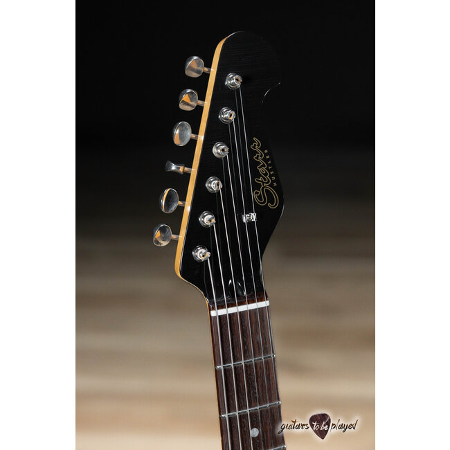 Starr Guitars Hustler Seymour Duncan HB Guitar w/ Case – Black Diamond Firemist