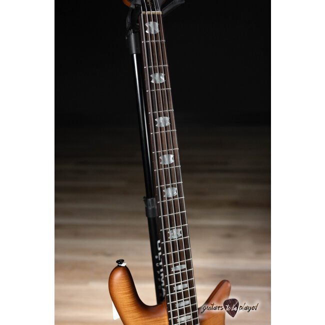 Spector Euro 5 LX Neck-Thru 5-String EMG Bass – Natural Sunburst
