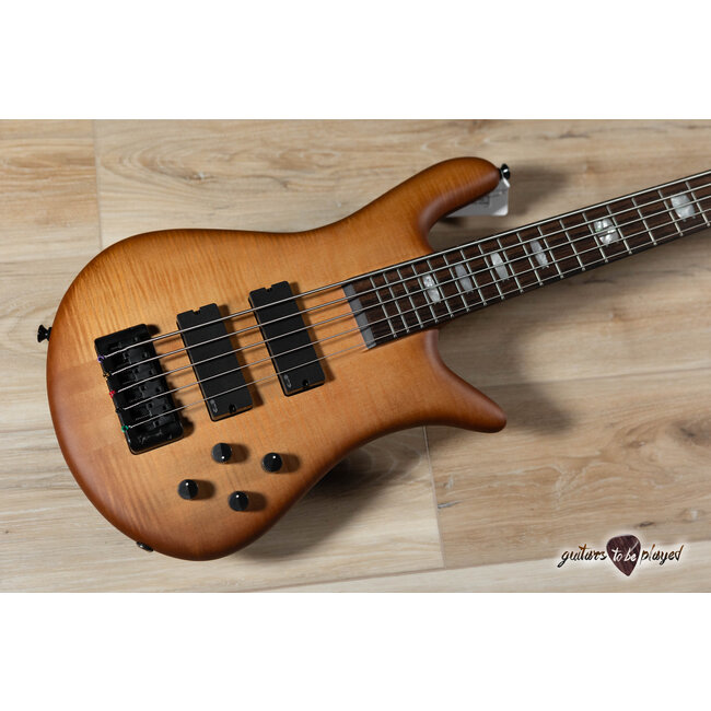 Spector Euro 5 LX Neck-Thru 5-String EMG Bass – Natural Sunburst
