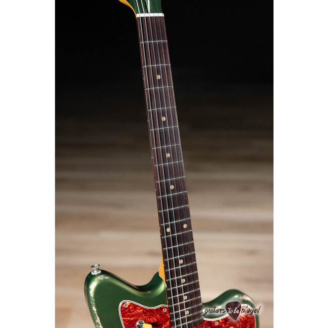 Fano JM6 Alt de Facto TV Jones Classic/PowerTron & Bigsby Guitar –Cadillac Green