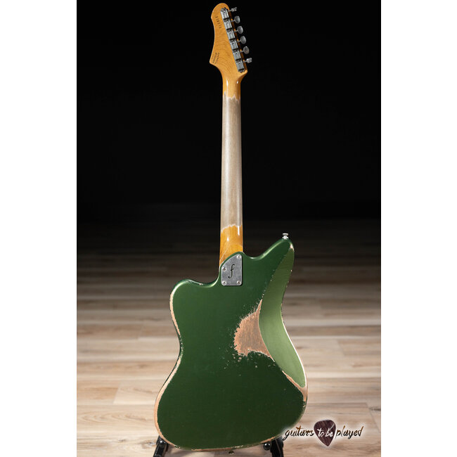 Fano JM6 Alt de Facto TV Jones Classic/PowerTron & Bigsby Guitar –Cadillac Green