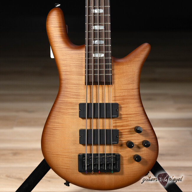 Spector Euro 5 LX Neck-Thru 5-String EMG Bass – Natural Sunburst