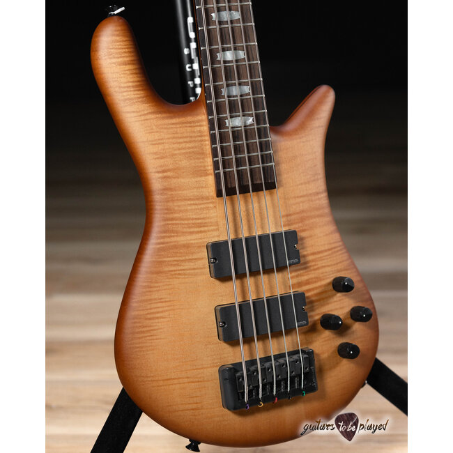 Spector Euro 5 LX Neck-Thru 5-String EMG Bass – Natural Sunburst