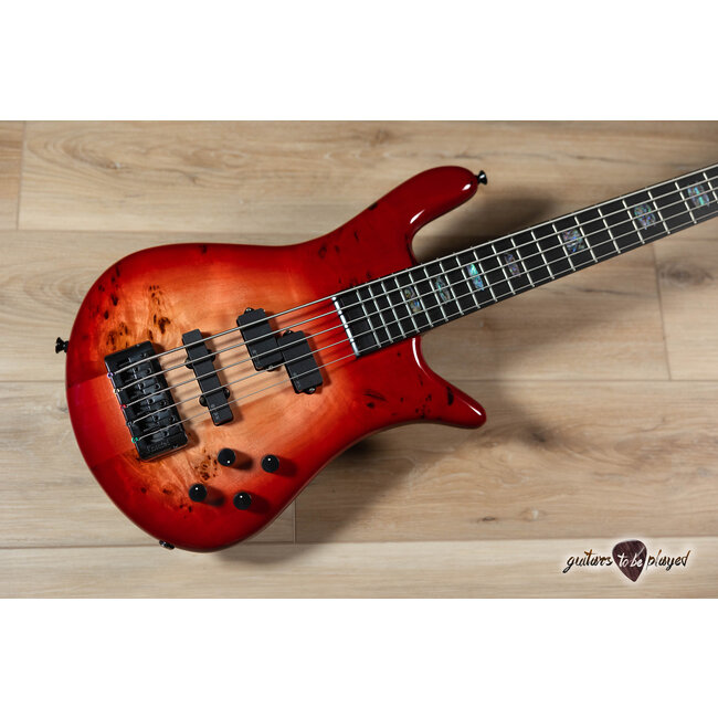 Spector Euro 5 CST 5-String EMG Bass – Natural Red Burst Gloss