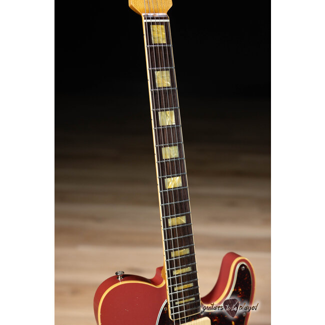 Shabat Lion Special 24.75" Scale P-90/Humbucker Guitar – Faded Dakota Red