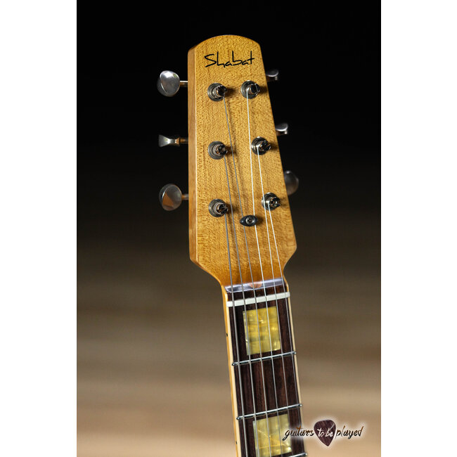 Shabat Lion Special 24.75" Scale P-90/Humbucker Guitar – Faded Dakota Red