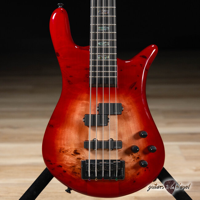 Spector Euro 5 CST 5-String EMG Bass – Natural Red Burst Gloss