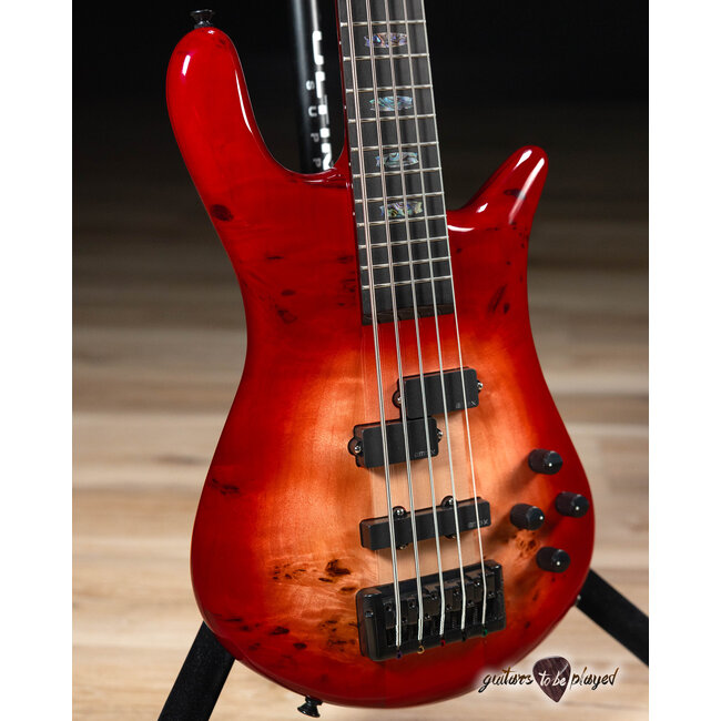 Spector Euro 5 CST 5-String EMG Bass – Natural Red Burst Gloss